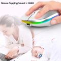 2.4G Wireless Mouse RGB Rechargeable Mice Wireless Computer Mause LED Backlit Ergonomic Gaming Mouse for Laptop PC. 