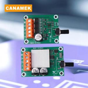 【CANAMEK】 75W 200W DC 6-24V Brushless Motor Drive Control Board High-power 6V12V24V Brushless Fan Motor Speed Controller