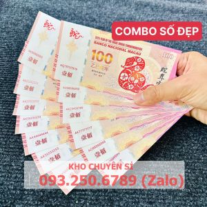[GIÁ RẺ]  COMBO 15 TỜ Tiền Lưu Niệm Con Rắn 100 Macao Số Seri Đẹp Full Bát Quý Sảnh Rồng Lộc Phát Thần Tài