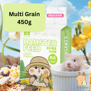 [High Fiber]Hamster premium Grain/ Vegetable/ Seafood feed🐹natural food pallet makanan hamster (908g)