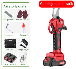 Gunting taman listrik tiang ekstensi 21 m motor tanpa sikat