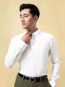 [SALE TẾT]Áo sơ mi dài tay Premium Dobby 100% cotton chống nhăn kháng khuẩn - Coolmate