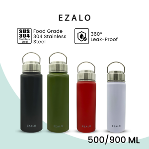 EZALO 304 Stainless Steel Thermos Flask Space Bottle Beverage Vacuum Tumbler (500/900ml)
