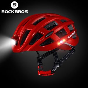 Helm Sepeda Rockbros Sepeda Lipat MTB Road Bike Plus Lampu Charge