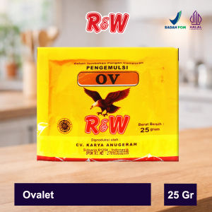 Emulsifier SP Ovalet TBM Pengemulsi Pelembut Pengembang Kue Roti Rajawali R&W RW 25 gr