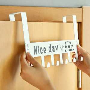 Gantungan Baju Tas 6 Kait Hook Nice Day Cantolan Pintu Serbaguna Rumah Pemyimpan Organizer Dinding Topi Pakaian Tas