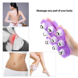 Anti Cellulite Body Massage Roller Gloves Sore Muscle Pain Relief Massager Ball For Neck Back Shoulder Buttocks Workout Exercise Relaxation Tool