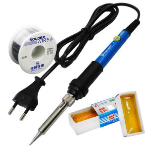 Durable Stainless Steel Electric Welding Soldering Iron Set Temperature Adjustable 220V 60W