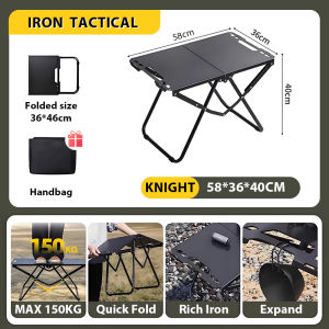 Hydraulic folding table Automatic Lightweight Picnic Camping Tactical table outdoor Portable Kitchen