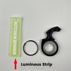 PL Revolve Fingertip Keyring Relieve Boredom Anti-Anxiety Fidget Spinner Keychain Portable Creative Light Weight Fingertip Spinning Keyring Christmas Present