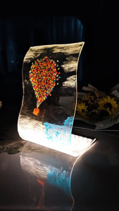 แม่พิมพ์ไฟกลางคืนโต๊ะข้างเตียง USB แม่พิมพ์งานฝีมือยางซิลิโคนแม่พิมพ์อุปกรณ์ตกแต่งบ้าน