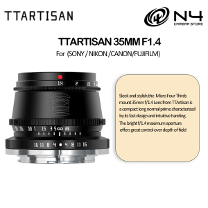 TTArtisan 35MM F1.4 APS-C Manual Focus Cameras Lens for Sony E / Fuji X / Canon M / Nikon Z Mount