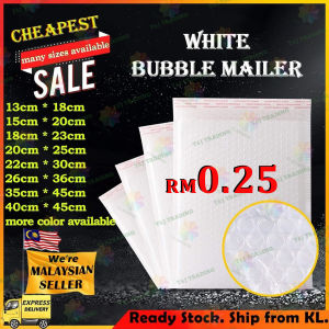 TNJ White Bubble Wrap Envelope Mailer Padded Inflatable Bubble Wrap Stationery Bubble Wrap Waterproof Double Layer Premium Bubble Wrap Envelope Mailer Premium Quality Ready Stock