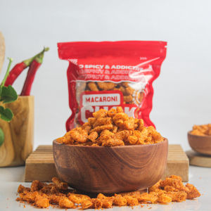 Makaroni Ngembang Daun Jeruk Cuck Kemasan Reguler 80gr Makanan Ringan Jajanan Snack Cemilan Nagih