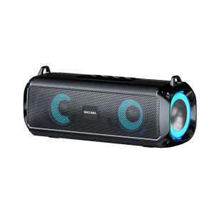 ลำโพงบลูทูธไร้สายใหม่ ซับวูฟเฟอร์พกพาพร้อมไฟ ลำโพงขนาดเล็กสำหรับกลางแจ้ง เสียงเบสหนักแน่น ช่องเสียบการ์ด
