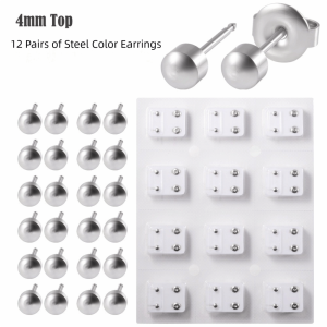 YOUSHI TOP 3mm/4mm loại cao cấp. Bộ dụng cụ xỏ khuyên tai Ngôi sao Thép không gỉ Bông tai đính đá Sử dụng cho xỏ khuyên tại nhà Tối giản Dụng cụ xỏ khuyên tai Tự làm khuyên tai