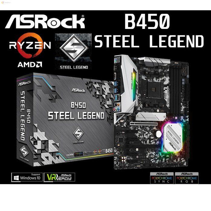 Socket Am4 Asrock B450m Steel Legend Chipset Driver Amd Am4 B450