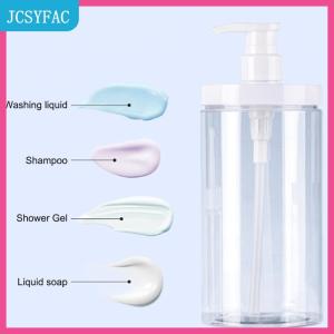 JCSYFAC  100-800ml xà phòng Dispenser chai dầu gội vòi hoa sen Gel chai refilable rộng miệng Lotion tay khử trùng chai phòng tắm container