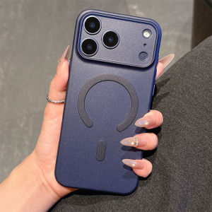 Ultra Slim Matte Magnetic Phone Case For 17 Air 16 15 14 Pro Max Plus For MagSafe Translucent Soft TPU Full Lens Cover For iPhone 17 Pro Max Anti-Fingerprints Lightweight Protection Casing