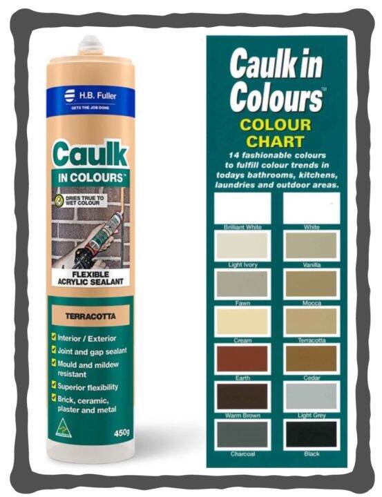 HB Fuller Caulk In Colours Acrylic Sealant Silicone Gap Fillers Various ...