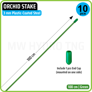 10 Pcs Plastic Coated Steel Wire for Orchid Spike Plant Support | Tiang Kawat Besi Lapis Plastik Penyangga Tangkai Bunga Anggrek