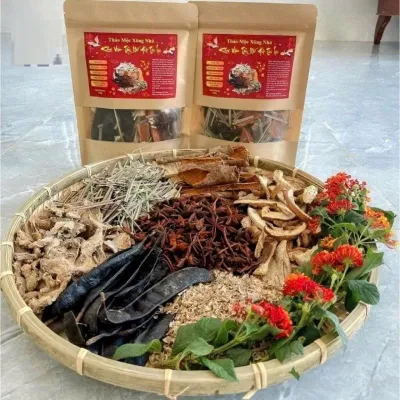 Set 2 gói thảo mộc xông nhà 12 vị tẩy uế giúp thanh tẩy nhà cửa thu hút tài lộc côn trùng bồ kết.