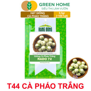 Hạt Giống Cà Pháo Trắng GreenHome Gói 05g~100 hạt Dễ Trồng Quanh Năm Năng Suất Cao T44