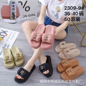 [Free Shipping] New Wedge Sandals with Soft Soles High Heels Thick Soles Single Strap Casual and Fashionable Outdoor Sandals