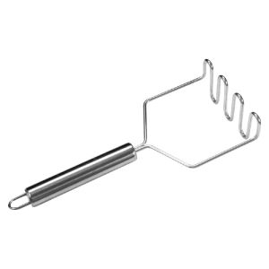 COD【Local Deliver】Stainless Steel Pressed Potato Masher Plastic Black Handle for Smooth Mashed Garlic Fruit Vegetable Tools Press Crusher