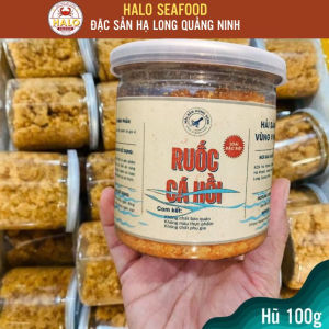 Ruốc Cá Hồi cao cấp Halo SeaFood Chà Bông Cá Hồi 100g cho bé ăn dặm ngon bổ dưỡng