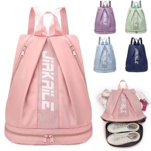 ELITEDEALSHUB Waterproof Women Sports Backpack Large Capacity Dry Wet Separation Gym Fitness Bag  with Shoe Compartment Lady Swimming Bag Sports