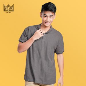 Crown Mens Plain Polo Shirt  Honeycomb polo shirts men formal casual