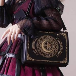 Y2K Magic Book Lolita Ita Bag Gothic Shoulder Bag Girls Transparent Pocket Cute Crossbody Handbags WomensBackpacks Purse2026