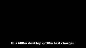 600W Display Screen GaN Charger with Multiple Ports usb Fast-charging desktop high-power charger for mobile phones and tablets