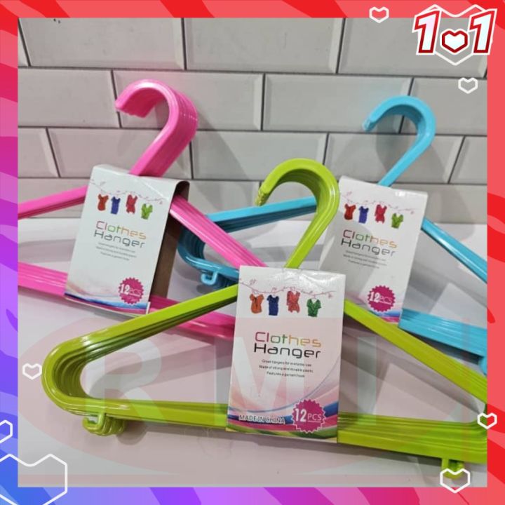 GV (READY STOCK) 12Pcs/Pack CHILDREN COAT HANGERS Lazada