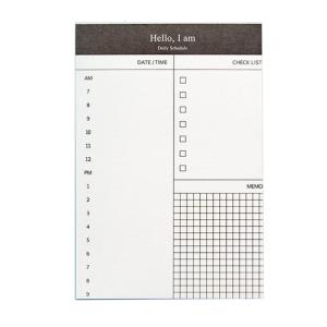 Daily Planner Schedule Notebook Tearable 50 Sheets Unlined Checklist Notepads Writing Pad for Notes Memos Daily Plans