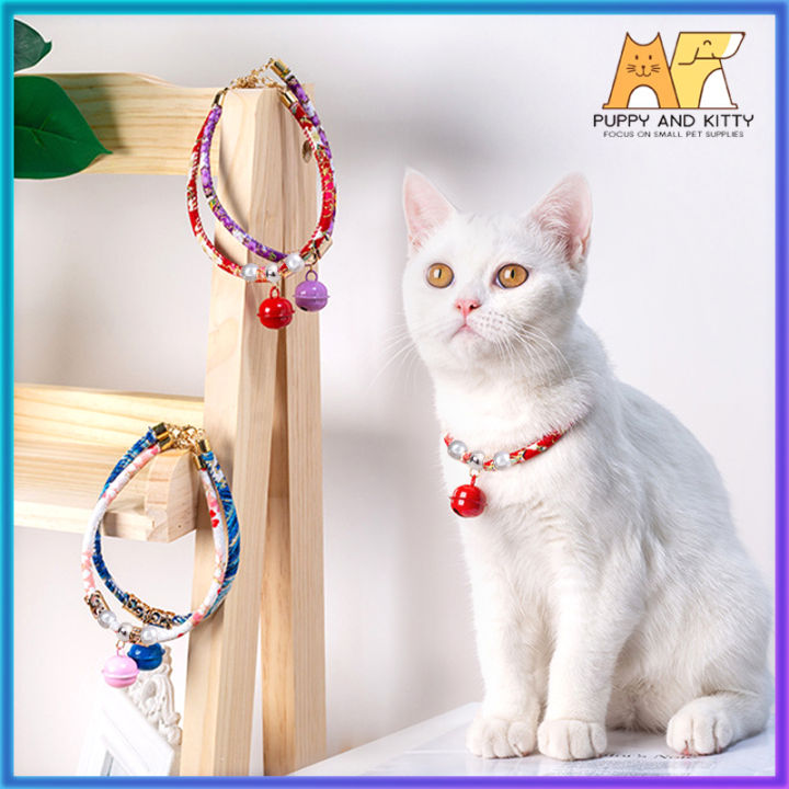 Cat collar cute bell collar Retro-Style Cat Neck Ring With Bell