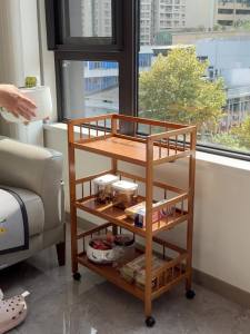 Movable Book Shelf Rack Storage Movable Bookcases Shelving Book Cabinet Solid Wood Space Utilization Artifact New Movable Book Shelf Rack Storage