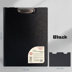 Long Clipboard Folder with Cover Profile Clip File Folder 360° Flip PP Hard Writing Pad 24*35.5cm