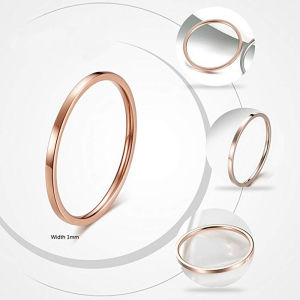EONMIR Minimalist Titanium Steel Female Ring for Lovers Stainless Steel Jewelry for Eat-tail Ring