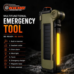 4-in-1 Multi-functional Emergency Light Solar Charging PowerbankBY KICHO