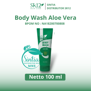 SR12 Body Wash Aloe Vera Pemutih Badan Brightening 100ml 250ml BPOM Original Distributor Resmi