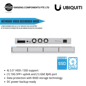 Ubiquiti Unifi NVR | UNVR Enterprise UniFi Protect Network Video Recorder (Model:UNVR) - 1 YEAR WARRANTY