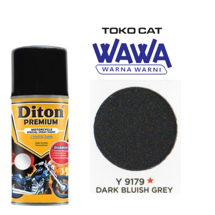 cat semprot diton premium yamaha colors dark bluish grey Y 9179 abu abu