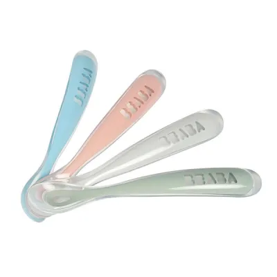 Beaba 1st Age Silicone Spoons (1/2/4pk) - 10 Variations