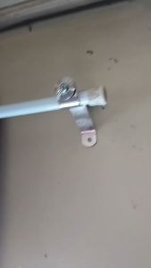 Adjustable Anti‑Rust Curtain Rod Bracket Iron Holder for Window & Closet Rod