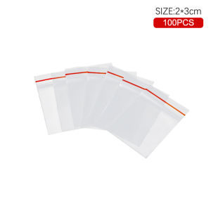 LEI 100Pcs Bag PE Plastic Packaging Bags Bag Packaging Bag Thicken Packaging Seal Bag Jewelry Bag 2x3cm 2.5x3cm 3.5x5cm
