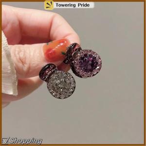 [Towering Pride] 2 4 cái kẹp tóc mini tròn Rhinestone kẹp móng vuốt nữ Zircon Retro kẹp tóc nhỏ kẹp Tóc Cua Phụ kiện tóc nữ ﻿