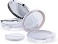 Loose Powder Compact Container with Velvet Powder puff Mirror and Elasticated Net Sifter, Empty Reusable Powder box, 5g Portable DIY Makeup Powder case. 