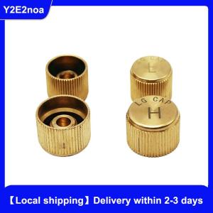 【Local shipping】 Car Air Conditioner Refrigerant Dust Cover Valve Core Caps High Low Side Port Cap Auto High Low Pressure Caps Accessories